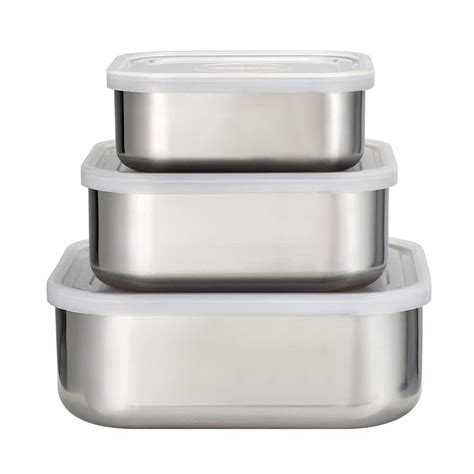 diy stainless steel box with lid|stainless steel containers with lids.